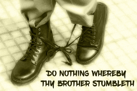 R4919: DO NOTHING WHEREBY THY BROTHER STUMBLETH